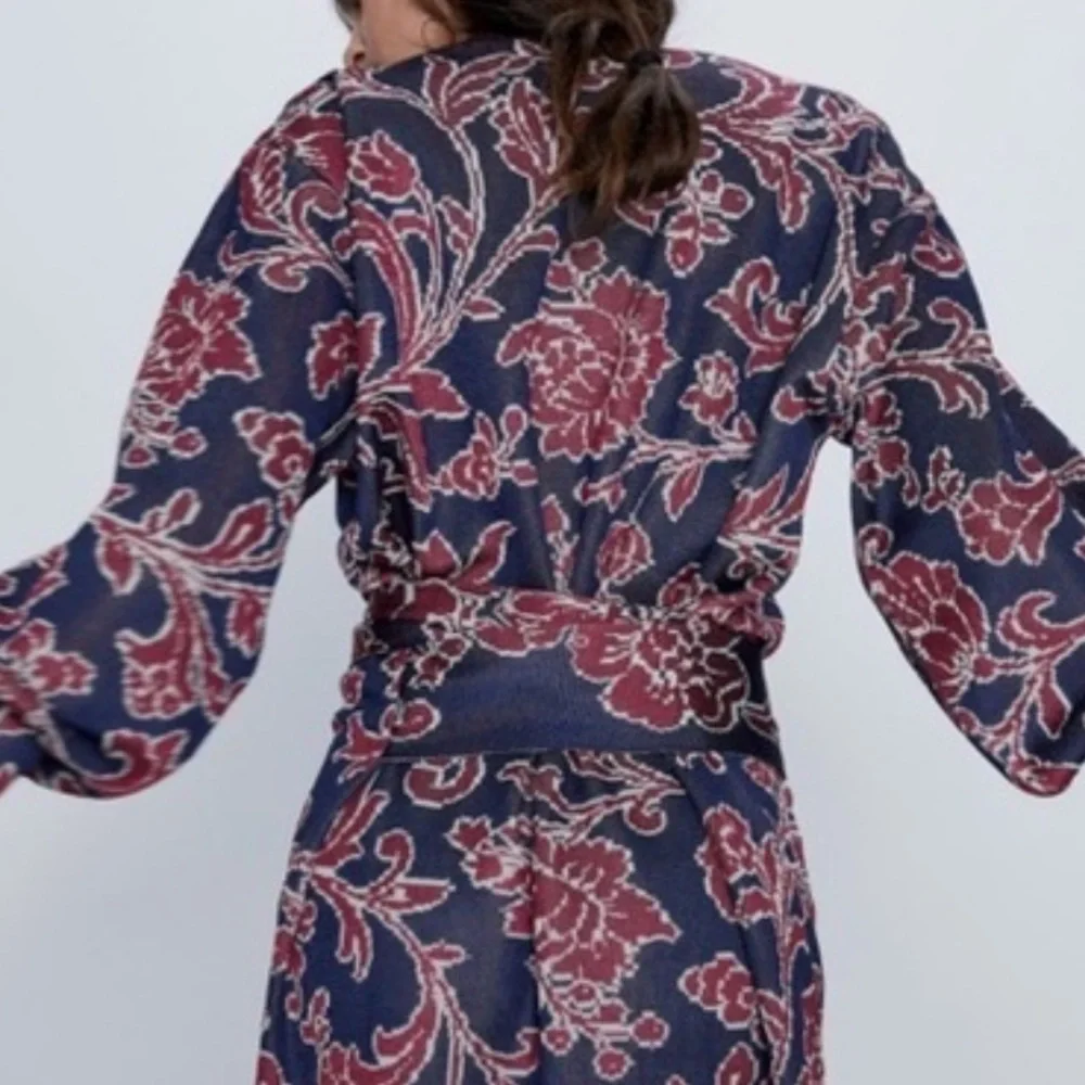 NEW ZARA Jacquard Sweater Dress - Picture 4 of 5